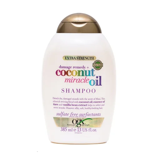 شامپو روغن نارگیل و میراکل او جی ایکس OGX ا OGX Damage Remedy Coconut Miracle Oil Shampoo 385ml